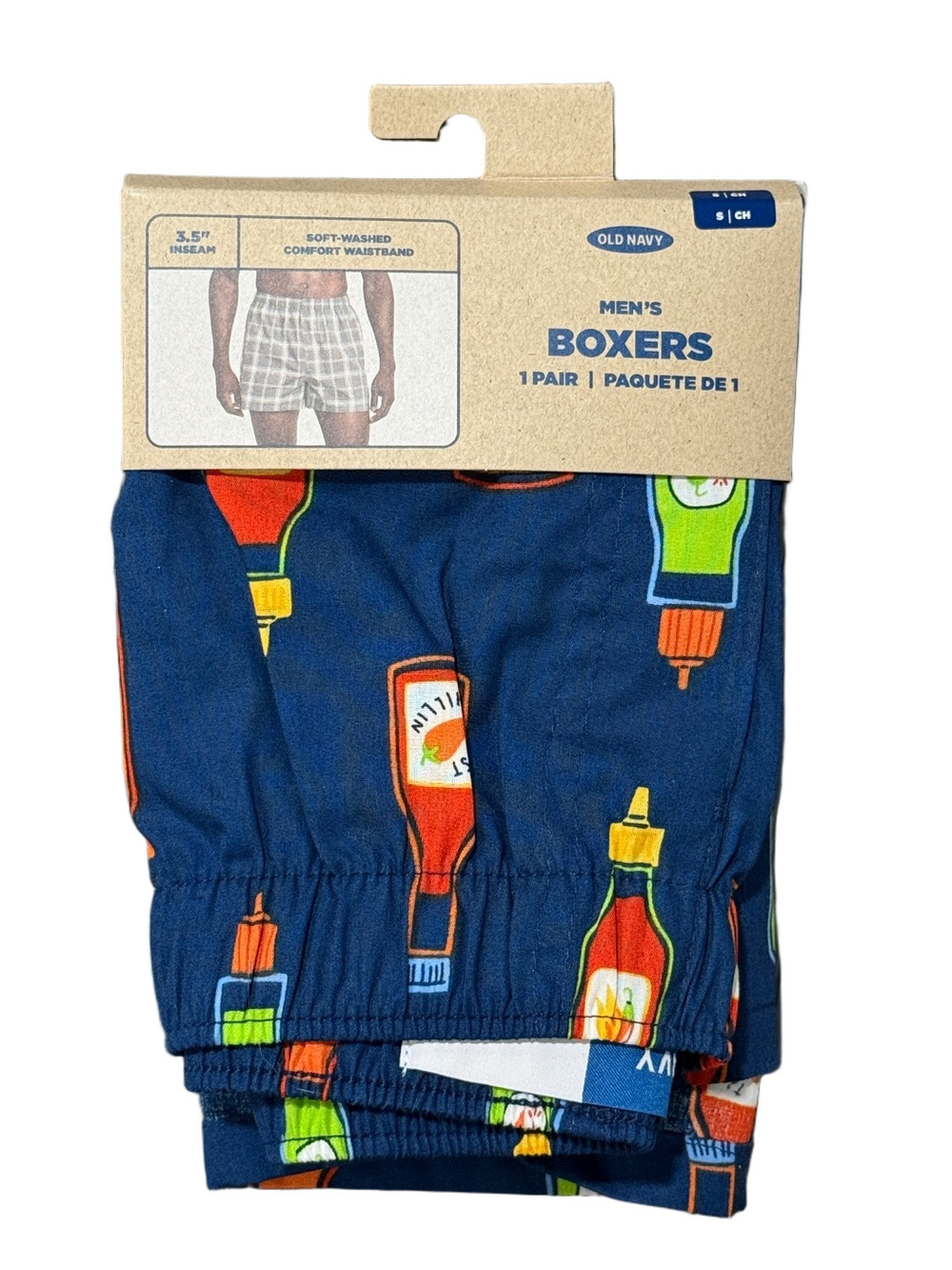 Mens Spicy Hot Sauce Boxer Shorts - Size Small - Old Navy - NWT